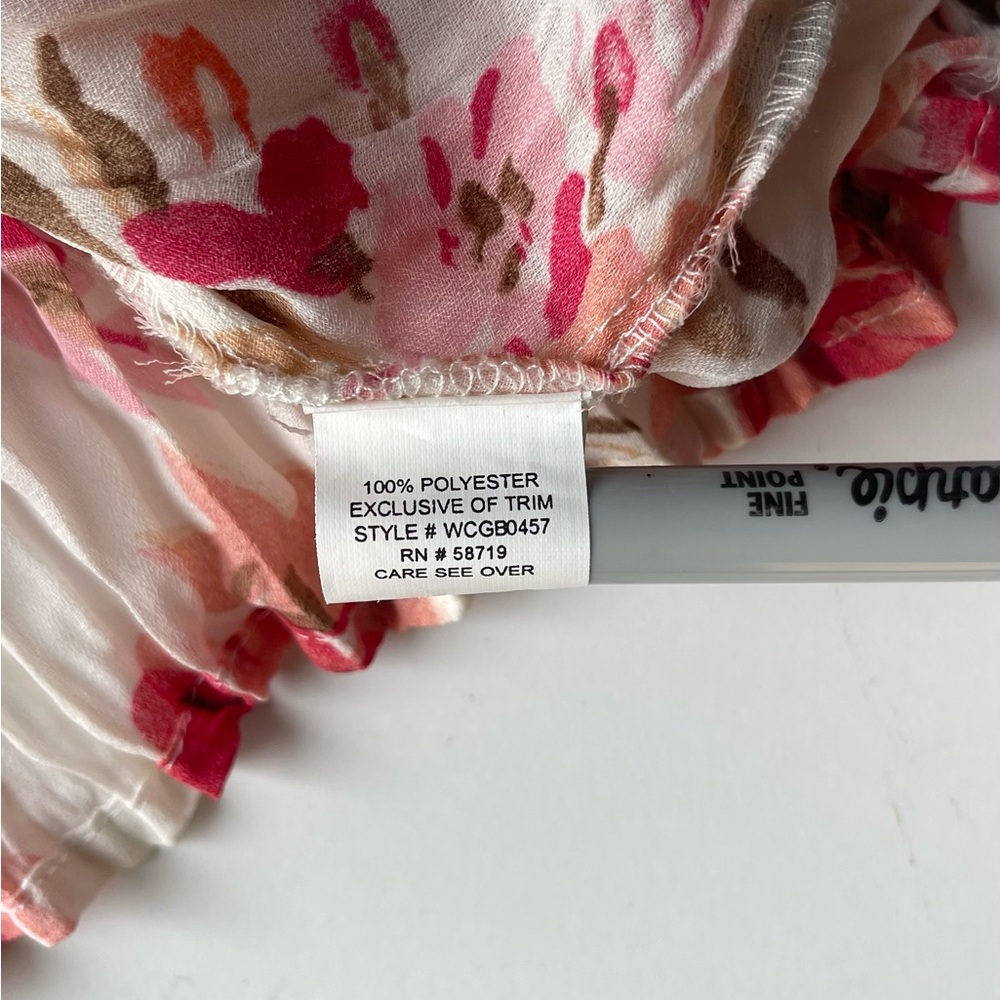 Notations Women's Floral Top - Size 2X - Picture 8 of 9
